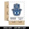 Hamsa Evil Eye Hand Ward Protection Symbol Charm Waterproof Vinyl Phone Tablet Laptop Water Bottle Sticker Set - 5 Pack